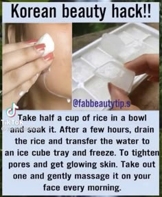 Instagram Korean, Face Skin Care Routine, Diy Skin Care Routine, Natural Face Skin Care, Good Skin Tips, Skin Care Face Mask, Diy Skin Care Recipes, Basic Skin Care Routine, Beauty Tips For Glowing Skin