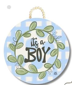 It's a Boy Door Hanger Baby Accessories DK Designs Baby Door Hangers, Baby Door, Linen Hand Towels, Cocktail Book, Unique Baby Shower Gifts, Creative Co Op, Unique Baby Shower, Metal Door, Unique Baby