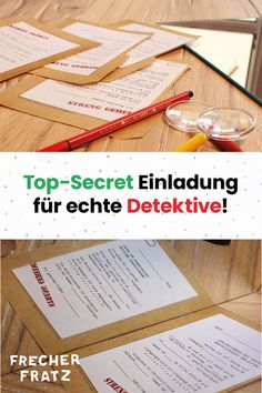 the top secret enladdings for each dekttivee is in german