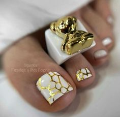 Toe Art Designs, Fall Toe Nails, Gel Toes, Black Nail Art, Cute Nail Art Designs, Nails Design With Rhinestones, Nail Art Designs Diy, Toe Nail Designs