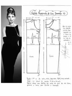 a black and white photo of a woman's dress with the measurements for it