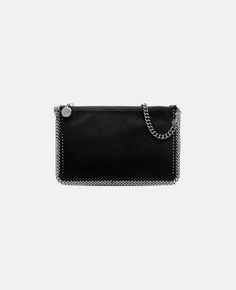 Everyday Wallet On Chain With Palladium Hardware, Silver Leather Wallet On Chain With Chain Strap, Rectangular Wallet On Chain With Silver-tone Hardware, Silver Leather Wallet On Chain For Evening, Silver Wallet On Chain For Everyday Use, Deer Fabric, Stella Mccartney Falabella, Handbags Luxury, Handbags And Purses