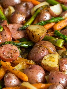 the food is mixed together and ready to be cooked in the oven or grilling