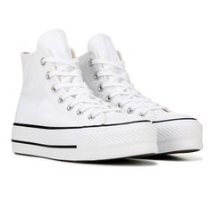 Brand New Never Worn Size Women’s Us 7 Converse Platform Hightop Platform Converse, White Converse Platform, Converse Chuck Taylor Platform, Chuck Taylor Platform, Converse Platform, White Platform Sneakers, Converse Chuck Taylor White, Platform Converse, Converse White