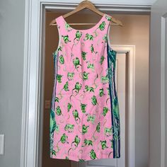 Lilly Pulitzer Dresses Mila Stretch Sleeveless Monkey Business Pink Green Dress. Size 4. Nwot. Never Worn. Fitted Pink Sleeveless Summer Dress, Fitted Sleeveless Pink Summer Dress, Fitted Pink Sleeveless Sundress, Fitted Pink Lined Sleeveless Dress, Pink Sleeveless Lined Dress, Sleeveless Pink Lined Dress, Pink And Green Dress, Monkey Business, Lilly Pulitzer Dress