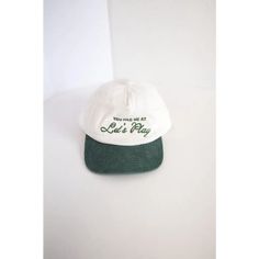 White and green embroidered kids trucker hat with Let’s Play text for fun times Adjustable Corduroy Hat With Embroidered Logo, Embroidered Logo Corduroy Hat For Streetwear, Vintage Adjustable Corduroy Trucker Hat, Adjustable Corduroy Baseball Cap (dad Hat), Retro Corduroy 5-panel Hat, Flat Bill Hats, Baseball Caps Fashion, Kids Beanies, Lets Play