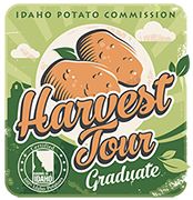 the label for harvest tour graduate potato company