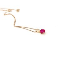 This 14k gold ruby pendant would be a beautiful addition to your stackable necklaces, or worn on it’s own. The pendant is made of 14k solid yellow gold with the 14k stamp in the back. The stone is Cubic Zirconia stone.The pendant comes with the necklace or without.DETAILS:Size: 8x5mmMaterial: 14k goldStones: Ruby Cubic Zirconia Stone NECKLACE:14k yellow gold chain necklace: 16inchesMATERIALS AND FINISHINGS:All K by Krystyna jewels is made using only high-quality materials such as 14k yellow gold Celebration Yellow Gold Ruby Necklace, Ruby Pendant Birthstone Necklace For Anniversary, Ruby Birthstone Pendant Necklace In Yellow Gold, Yellow Gold Ruby Birthstone Pendant Necklace, Yellow Gold Ruby Pendant Birthstone Necklace, Ruby Pendant Necklace With Gemstone Accents, Ruby Birthstone Pendant In Yellow Gold, Ruby Pendant In Yellow Gold, Stackable Necklaces