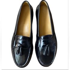 Nwot Men's Cole Haan Black Leather Loafers. Size 8d Round Toe. Tassel Detail On The Top. Very Classy And Top Notch Shoe! No Box, But Will Send In Different Box. Smoke-Free/Pet Free Home Cole Haan Loafers, Black Leather Loafers, Cole Haan Shoes, Leather Loafers, Slip Ons, Cole Haan, Loafer Shoes, Men's Shoes, Black Leather