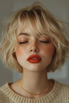 Straight Bob For Fine Hair, Bobs For Wavy Fine Hair, White Hair Haircut, Unique Medium Haircut, Pixie Haircut With Micro Bangs, French Bob Fine Hair Blonde, Short Bob Styles For Fine Hair, Middle Part Hairstyles Short Hair, Unique Medium Length Haircut