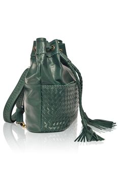 "This backpack is made to order from high quality leather. Ocean Alley convertible is the new staple you'll want to add to your wardrobe and just make everyone swoon when you step out with it. We created ornate woven details on the exterior and added leather stitch accents along the edges and on the straps to give this backpack a rich sophisticated look. Wear it as a backpack, crossbody or as a shoulder bag. Sunup to sundown styling just has never been simpler with our unique and stylish Ocean A Leather Woven Leather Bucket Bag For Errands, Travel Bucket Hobo Bag In Woven Leather, Woven Leather Bucket Hobo Bag For Travel, Travel Shoulder Bucket Bag In Woven Leather, Travel Woven Leather Shoulder Bucket Bag, Versatile Woven Leather Bucket Bag For Travel, Woven Leather Shoulder Bucket Bag For Travel, Woven Leather Satchel Bucket Bag For Errands, Luxury Woven Leather Hobo Bag For Travel