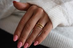 cute real gold mama ring with or without diamonds ♡ it makes a great unique gift for your mothers, for new mom, friends or for yourself with its cool and trendy look it will complete your everyday look ♡ material options: 9k gold 14k gold 14k rose gold 14k white gold 18k gold 18k rose gold 18k white gold For diamond option; VS1 - VS2 diamond quality, 0.015 ct shipping: ♡ all listings include free expedited shipping delivers in 2-4 business days care tips : we want you to wear your jewelry for a 14k Gold Initial Ring For Mother's Day Gift, Custom Name 14k Gold Rings For Mother's Day, Personalized 14k Gold Engraved Ring For Mother's Day, Custom Name 14k Gold Ring For Gift, Custom Name 14k Gold Ring As Gift, Custom Name 14k Gold Ring Gift, Custom Name Engraved Yellow Gold Ring As Gift, Custom Name Engraved Yellow Gold Ring For Gift, Gold Stackable Rings For Mother's Day Gift