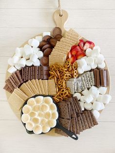 a platter filled with different types of snacks