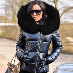 Description
Fur-edged hooded looks very stylish. rich. and eye-catching. This coat model is like a mirror of the modern era in design. The coat. which has a shiny exterior. is made of a mixture of Nylon. Polyester. and Spandex. It provides full protection against cold weather.