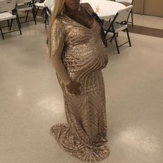 Maternity All Purpose Sequin Dress With Train Custom Made Os Tons Of Stretch So Beautiful Gold/Nude Related Tags: Fashion Nova, Pretty Little Thing, Urban Outfitters, Hot Topic, Windsor, Love Culture, Guess, Charlotte Russe, Forever 21, Free People, Zara, Great For A Baby Shower, Wedding Reception, Gender Revel, Prom, Etc Dress With Train, Love Culture, Pretty Little Thing, Cream And Gold, Custom Dresses, Sequin Dress, Hot Topic, Windsor, Charlotte Russe