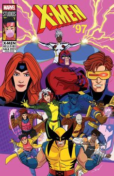 the cover to x - men 377, featuring an image of many different characters