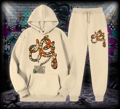 This is a solid color printed hoodie and pant set. 100% soft and breathable cotton. No fading, no peeling, no shrinkage and no deformation. Features: Casual, long sleeve, set with design print, Combine it with any garment or accessory. This set is great for parties, festivals, vacations, travel, office, street, and comfortable enough for everyday wear. You can gift it to your friends and loved ones. Machine wash 100% customer satisfaction. Winter Cotton Tracksuit With Graphic Print, Winter Cotton Graphic Print Tracksuit, Cotton Tracksuit With Graphic Print, Graphic Print Hoodie Sweats For Loungewear, Graphic Print Hoodie For Loungewear, Casual Streetwear Tracksuit With Graphic Print, Casual Tracksuit With Graphic Print For Streetwear, Cotton Hooded Loungewear Set, Cotton Hoodie Tracksuit For Leisure