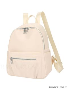 BagForLove - Sleek & Versatile Minimalistic Backpack Product Description Color Beige Strap Type Adjustable Composition 100% Polyester Material Fabric Bag Size Medium Pattern Type Plain Closure Type Zipper Type Classic Backpack Style Minimalist Size Chart INCH CM Handle Height Strap Length Bag Height Bag Width Bag Length 2.8 inch 31.5 inch 12.2 inch 4.7 inch 9.8 inch Handle Height Strap Length Bag Height Bag Width Bag Length 7 cm 80 cm 31 cm 12 cm 25 cm Details Pictures Similar Products h2 { text Trendy Beige Backpack With Adjustable Straps, Beige Shoulder Bag With Zipper For Back To School, Solid Shoulder Bag With Zipper For Back To School, Beige Shoulder Bag With Zipper Closure, Zipper Closure Shoulder Bag For Back To School, Cream Backpack With Zipper Closure For Back To School, Cream Backpack With Zipper For Back To School, Casual Cream Backpack With Zipper Closure, Beige On-the-go Bag For Back To School