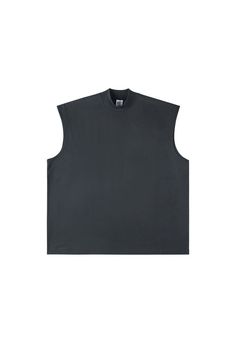 Sleeveless Tee v4 by IDLT from the Autumn/Winter '22 collection. Available in light gray, light green, dark gray, gray, and black. Made from 100% cotton, this unisex tee features an oversized fit, making it perfect for casual wear. Hand wash with water under 40°C, no bleach, and lay flat to dry. Size Chart: Size Chest (cm) Shoulder (cm) Length (cm) Sleeve S 128 56 72 / M 132 58 74 / L 136 60 76 / XL 140 62 78 / Gray Cotton Vest Top, Gray Vest Tops With Crew Neck, Gray Crew Neck Vest Top, Gray Vest Style Crew Neck Tops, Gray Cotton Tank Vest, Gray Sleeveless Top For Streetwear, Casual Gray Vest For Streetwear, Gray Sleeveless Cotton Tops, Black Oversized Sleeveless Top