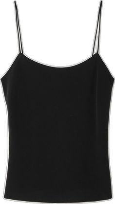 Elegant Solid Color Evening Tank Top, Elegant Black Tank Top, Black Silk Camisole Chic Style, Elegant Black Camisole Tank Top, Elegant Black Camisole With Tank Straps, Black Silk Camisole For Night Out, Elegant Black Camisole Top, Chic Black Camisole For Layering, Elegant Black Tops With Tank Straps