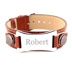 Personalized Stainless Steel with Brown Leatherette BraceletThe Personalized Stainless Steel with Brown Leatherette Bracelet is a stylish and sophisticated accessory perfect for any woman. This elegant bracelet features a durable stainless steel plate that can be customized with a name, date, or special message. The brown leatherette band adds a touch of luxury and elegance to the design. The adjustable clasp ensures a comfortable fit for all wrist sizes. This timeless piece is a perfect gift for her, whether for a birthday, anniversary, or any special occasion. Show your love and appreciation with this beautifully crafted Personalized stainless steel and leather bracelet from Forever Gifts.We can engrave free one side of the bracelet with 3 lines up to 20 characters per lineProduct Info:M Engraved Promise Rings, Jewelry Market, Forever Gifts, Jewellery Marketing, Stainless Steel Plate, Elegant Bracelet, Engraved Items, Stainless Steel Rings, Perfect Gift For Her