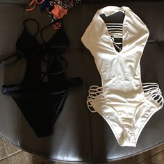 White Monokini From Tobi Never Worn. Black Monokini From Forever 21 Worn Once. Selling Together For Best Price. Tobi Monokini Was Expensive! If You Want One Only, Comment Below. White Beachy Swimwear For Party, Beachy White Swimwear For Party, White Beachwear Tankini For Party, White Cutout Swimwear For Party, White Monokini, Black Monokini, Lingerie Outfits, Cute Bikinis, Monokini