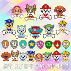 the paw patrol svg files are available for free