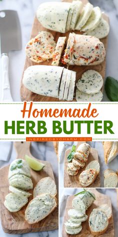 Enhance your meals with our savory, creamy Easy Homemade Herb Butter! This delightful herb butter for bread is the perfect DIY condiment to elevate any dish. Pin this recipe for later! Herb Butters, Butter Flavors, Herb Butter Recipe, Homemade Food Gifts