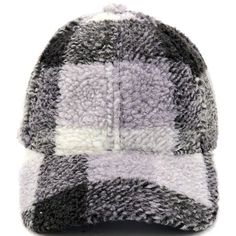 Stay warm and make a fashion statement with the CC Buffalo Plaid Checkered Pattern Sherpa Cap! It features soft Sherpa material, a buffalo plaid print, and an adjustable hook and loop strap for a comfy fit. Time to show off your cozy style with this awesome cap! Size: One Size.  Color: Gray.  Gender: unisex.  Age Group: adult. Buffalo Plaid Pattern, Visor Cap, Ponytail Hat, Baseball Women, Hat For Man, Checkered Pattern, Comfy Fits, Buffalo Plaid, Cozy Fashion