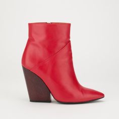 New Iro Paris | Red Leather Ameliss Booties | Size 37 Bold Leather Ankle-high Heels, Ankle-high Boots With Red Sole For Spring, Bold Leather Ankle Heeled Boots, Bold Leather Ankle Boots, Spring Ankle Boots With Red Sole, Chic Calf Leather Boots With Red Sole, Red Heeled Boots With Reinforced Heel For Spring, Chic Red Calf Leather Heels, Red Pointed Toe Boots With Reinforced Heel