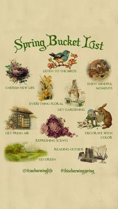 Spring Bucket list, Cottagecore activities for spring Spring Bucket List, Spring Inspo, Spring Fun, Spring Equinox, Spring Mood, Spring Fever, Spring Activities, Spring Aesthetic, Spring Fling