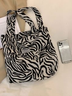 Bag For Love - Zebra Striped Pattern Tote Bag - Women Tote Bags Product Description Style Fashionable Color Black and White Quantity 1 piece Strap Type Double Handle Pattern Type Zebra Stripe Bag Size Large Type Shoulder Tote Bag Material Canvas Composition 100% Cotton Size Chart INCH CM Size Bag Width Bag Height Bag Length one-size 3.5 12.6 15.4 Size Bag Width Bag Height Bag Length one-size 9 32 39 Similar Products h2 { text-align: center; } .red-box { width: 100%; display: flex; flex-direction Striped Bags, Tote Pattern, Tote Bag Pattern, Small Crossbody Bag, Shoulder Tote Bag, Branded Handbags, Black & White, Black Tote Bag, Womens Tote