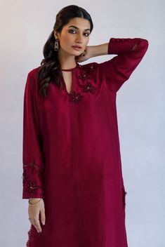 Ziya (Kut262) Dresses For Ladies, Raw Silk Fabric, Neck Designs For Suits, Silk Dresses, Pure Chiffon