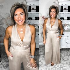 Inevitably Perfect Convertible Jumpsuit - Taupe Convertible Jumpsuit, Rachel Clark, Styling Guide, Hair Dos, Suits You, Style Guides, Dress Skirt, Convertible, The Live