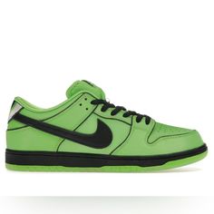 Brand New Powerpuff Girls X Dunk Low Pro Sb Qs ‘Buttercup’ Mens 7 Nike Green Sporty Skate Shoes, Green Custom Sporty Sneakers For Skateboarding, Green Skate Shoes With Rubber Sole For Light Sports, Green Sporty Custom Sneakers For Skateboarding, Green Rubber Sole Skate Shoes For Light Sports, Sporty Green Custom Sneakers For Skateboarding, Nike Green Skate Shoes For Sports, Green Synthetic Sneakers For Light Sports, Nike Green Skateboarding Sneakers