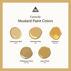 the different shades of mustard paint colors