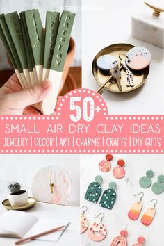 small air dry clay ideas for crafts and home decor