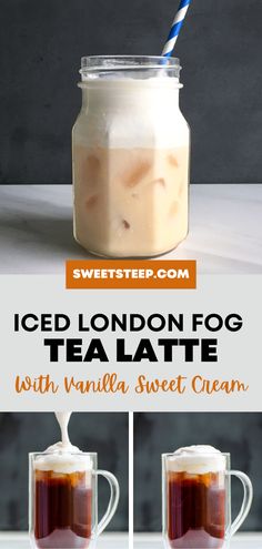 iced london fog tea latte with vanilla sweet cream