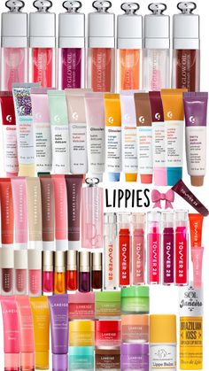 lippies>>> Inexpensive Skin Care, Preppy Makeup, Skincare Inspiration, Makeup To Buy