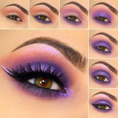 Easy Step By Step Eye Makeup Tutorials for Beginners trends4everyone Easy Eye Makeup Tutorial, Make Up Designs, Beginners Eye Makeup, Skeleton Makeup, Purple Eye Makeup, Makeup Hacks Beauty Secrets, Smokey Eye Makeup Tutorial, Eye Makeup Pictures, Eye Makeup Steps