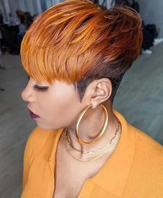 Coloured Pixie Cut, 27 Piece Hairstyles, Short Weave Hairstyles, Black Hair Short Cuts, Short Ombre Hair, Women Short Hair, Short Hair Images, Short Hair Pixie Cuts, Quick Weave Hairstyles