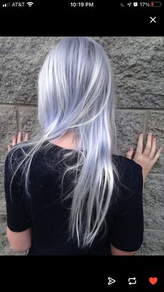 Hair Silver Highlights, Pastel Blue Hair, Hair Silver, Colourful Hair, Hair Dyes, Silver Highlights, Hair Color Pastel