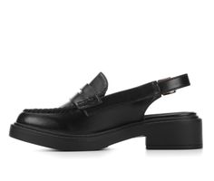 Women's Soda Tarot-S Shoes in Black Size 6.5 Casual Black Sandals For Office, Casual Black Office Sandals, Black Sandals For Work In Fall, Casual Black Sandals For Work, Black Casual Loafers With Block Heel, Casual Black Loafers With Block Heel, Size 7, Size 10, Size 6