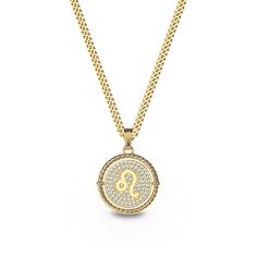 Design: The reversible design offers two distinct styles in one pendant. The front features a delicately detailed constellation, an ode to the cosmic forces that shape us. On the reverse, the iconic zodiac symbol glimmers, adorned with glistening lab-grown diamonds. Diameter 23mmThickness 4mm | Gold Color: 18k Gold Vermeil With its substantial layer of 18k solid gold on sterling silver, 18k Gold Vermeil is not the typical gold plating. It ensures exceptional durability and provides the same appe Luxury Zodiac Sign Round Pendant Jewelry, Luxury Sterling Silver Zodiac Sign Necklaces, White Gold Zodiac Sign Round Pendant Jewelry, Luxury Zodiac Sign Jewelry For Anniversary, White Gold Zodiac Sign Jewelry, Round Shape, White Gold Round Zodiac Sign Jewelry, Luxury Silver Zodiac Sign Necklace, Luxury Zodiac Sign Necklaces, Yellow Gold Zodiac Sign Medallion Necklace