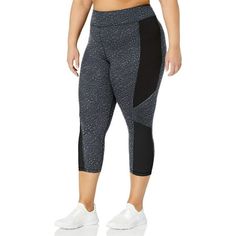 Just My Size is now JMS by Hanes Add dramatic touches to your workout wardrobe with these capris. You'll be a blur of color as you work out or jog by! Size: 2X.  Color: Black.  Gender: female.  Age Group: adult. Black Moisture-wicking Capri Leggings, Black Moisture-wicking Capris For Yoga, Black Compression Capris For Workout, Black Capri Leggings For Sports, Black Sporty Capri Length Leggings, Black Sporty Capri-length Leggings, Black Capri Activewear For Gym, Black Moisture-wicking Athleisure Capris, Black Capri-length Activewear For Sports