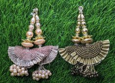 Indian Handmade Beaded Latkan Tassels for Saree Blouse HandBags Hangings Dupatta Bridal Wedding dress for Women pair of 2 pcs Size - 10 cm Length  Item Description You can use this Beautiful pair of tassle for several DIY projects.  *These beautiful Tassel Latkans are used as the accessory for saree blouse on the back, but u can use according to your need and your innovative ideas. * Package contains 2 Latkan / 1 Pair Other Than Saree Blouse, you can use these latkans in various ways Craft Projects Designing Home Decoration Festive celebrations. Evening and party Apparels. Home décor items Apparel & Fashion Scarves n Stoles Headband, hats Table cover, curtains, Pillow covers, Cushion cover Shoe designing Headband, hats Table cover, curtains Designing stylish blouses Ship From New Delhi, In Luxury Chandbalis With Latkans, Luxury Traditional Danglers With Latkans, Luxury Traditional Chandbalis With Latkans, Latkan Tassels Blouses Big And Heavy Accessories, Luxury Latkans Necklaces For Women, Affordable Wedding Chandbalis With Latkans, Cheap Wedding Chandelier Earrings With Latkans, Luxury Chandbalis With Latkans For Women, Tassels For Saree