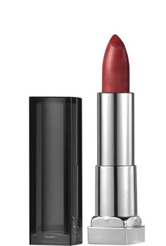 This Hot Lava Shade.   Discover metallic matte lipstick with a creamy, matte lip formula. Wear earth-toned lip shades, from silver to gold lip colors, for a bold metal makeup look. Fall Lipstick Colors, Maybelline Cosmetics, Fall Lipstick, Maybelline Lipstick, Maybelline Color Sensational, Bold Lipstick, Maybelline Makeup, Gold Lips, Lips Shades