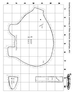 a drawing of a map with the area marked out for it to be cut in half