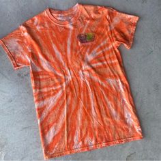 Nwot Ron Jon Tye Dye Orange Surf Shop Tshirt. Cocoa Beach. No Stains Or Tears. Casual Orange T-shirt With Screen Print, Orange Crew Neck Summer T-shirt, Casual Tie Dye Tops With Sublimation Print, Tie Dye T-shirt With Sublimation Print For Summer, Tie Dye Short Sleeve Vacation Top, Tie Dye Short Sleeve Top For Vacation, Tie-dye Graphic Tee For Summer, Summer Tie Dye Graphic T-shirt, Tie Dye Graphic Tee For Summer