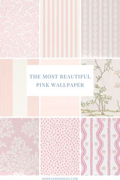 the most beautiful pink wallpapers for your home and office in this postcard style